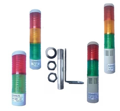 Balizas con base metálica