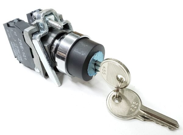 Botón interruptor selector con llave