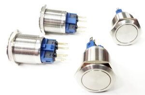 Botón pulsador sin iluminación