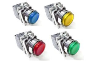 Botón rasante iluminado momentáneo